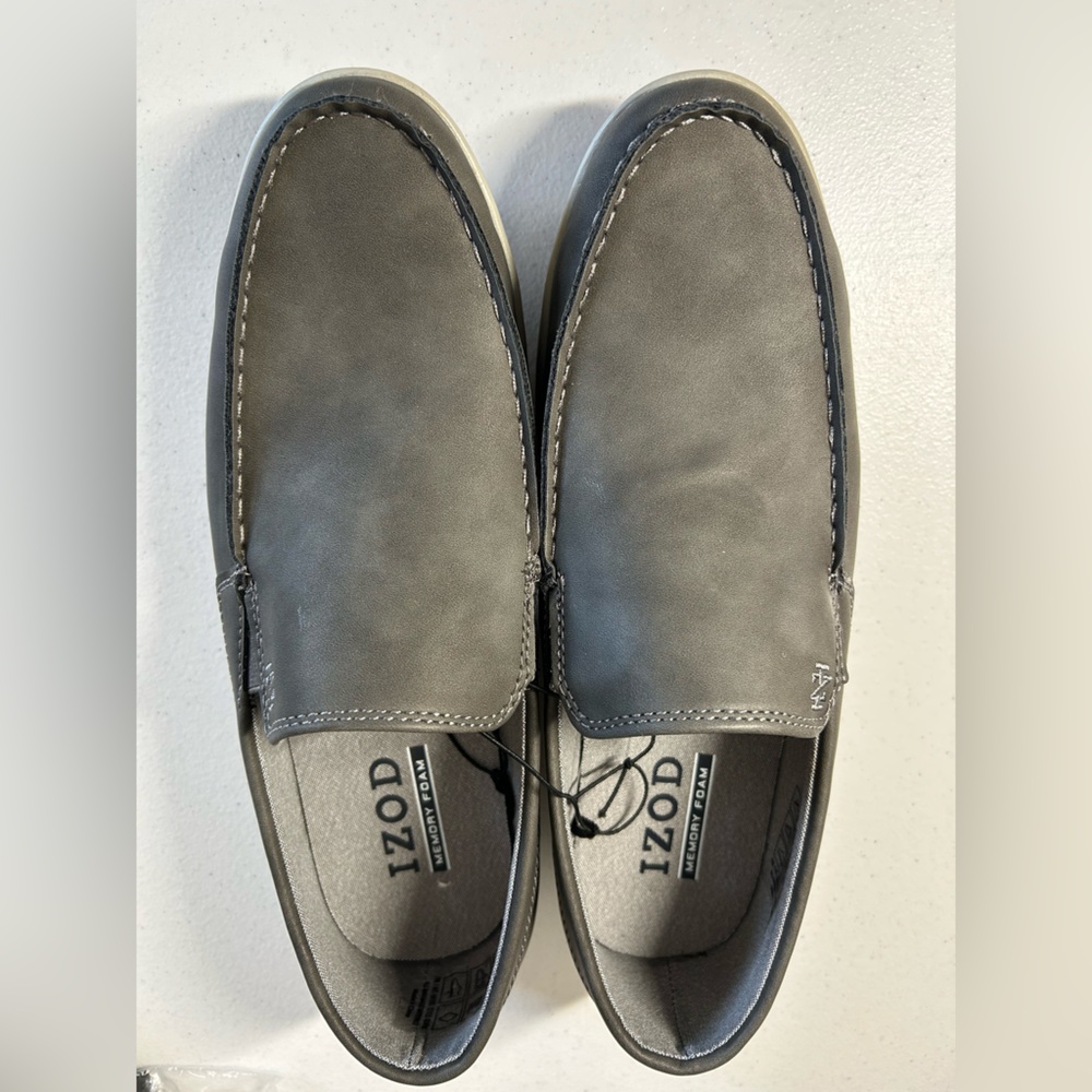 IZOD Men's Charcoal Slip-On Loafers